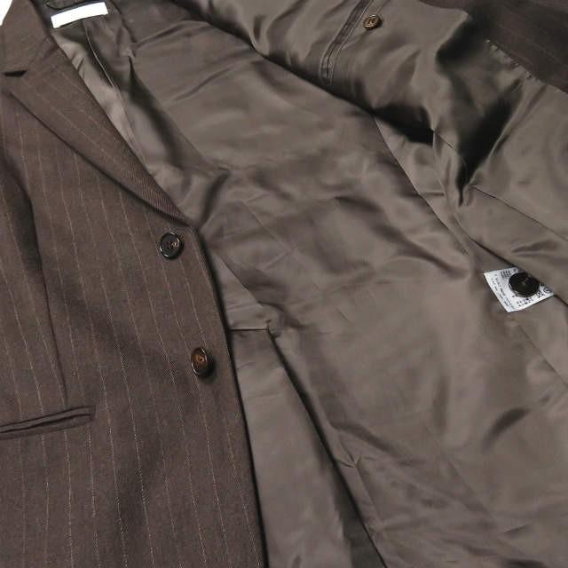 サワタカイ sawa takai 19AW 日本製 ストライプロングブレザー FW19-5043 S ブラウン 2B テーラードジャケット アウター |  | 08