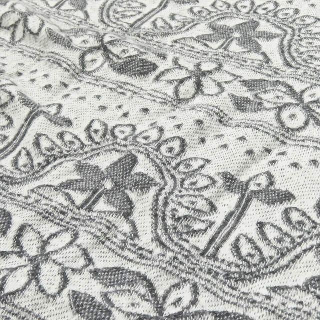 ミラコ miraco フラワーパターンジャガードチュニック フリー グレー ボーダー ワンピース 総柄 半袖 トップス |  | 05