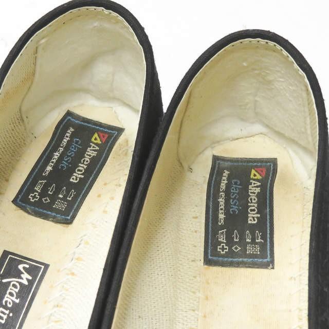 【新品未使用】ALBEROLA アルべローラ エスパドリーユ ウェッジソール 黒 アルベローラ Alberola スペイン製 エスパドリーユウェッジ