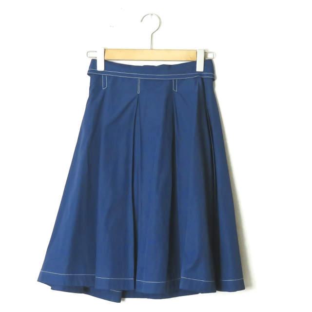 support surface サポートサーフェス 日本製 ポリエステルコットンラップスカート S ブルー ステッチ ボトムス ☆☆lc28525 |  | 01