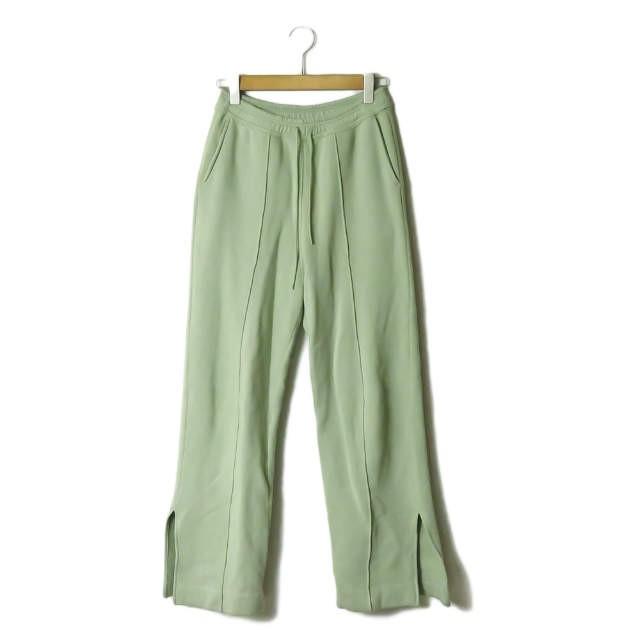 アンユーズド UNUSED 19SS 日本製 SWEAT PANTS センターシーム スウェットパンツ UW0725 0 グリーン サイドスリット ボトムス | 