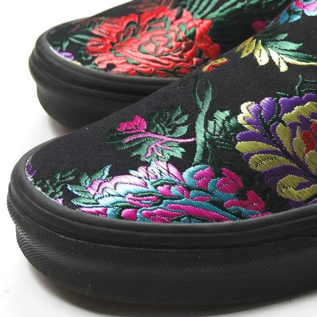 バンズ VANS CLASSIC SLIP-ON Festival Satin クラシックスリッポン フェスティバルサテン US6.5(24.5cm) ブラック ジャガード チャイナ スニーカー |  | 08