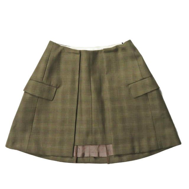 TOGA PULLA トーガ プルラ 19AW Suiting wool skirt check スイッチングウールチェックスカート TP92