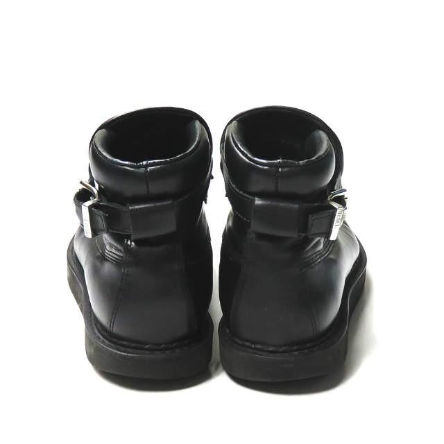 ディーゼル DIESEL アンクルストラップレザーショートブーツ 36(23cm) ブラック レースレス フラットソール シューズ |  | 02