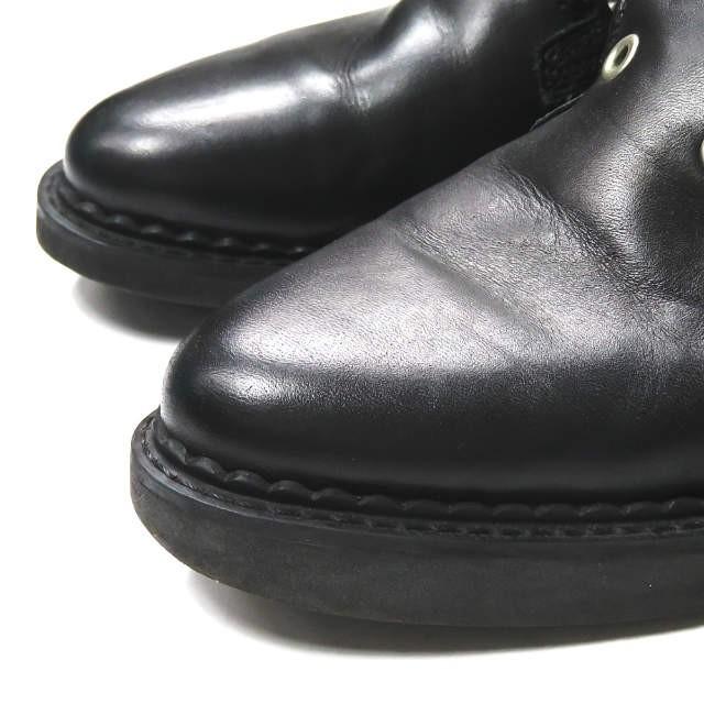 ディーゼル DIESEL アンクルストラップレザーショートブーツ 36(23cm) ブラック レースレス フラットソール シューズ |  | 08