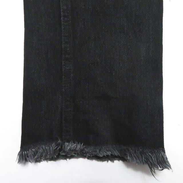 アンユーズド UNUSED 日本製 13.5oz CUT OFF DENIM PANTS カットオフデニムパンツ UW0491 0 ブラック スリム ボトムス |  | 08