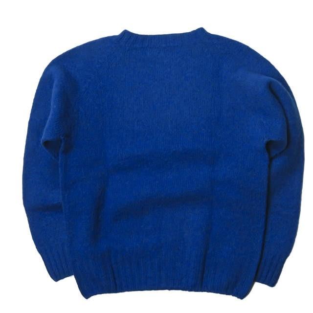 ノアイースターリー NOR' EASTERLY スコットランド製 CREW NECK SWEATER シャギードッグクルーネックニット 34 ブルー セーター プルオーバー |  | 01
