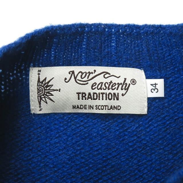ノアイースターリー NOR' EASTERLY スコットランド製 CREW NECK SWEATER シャギードッグクルーネックニット 34 ブルー セーター プルオーバー |  | 02