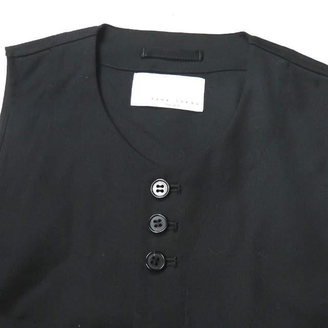 サワタカイ sawa takai 17AW 日本製 リボンデザイン ウールツイルクルーネックベスト FW17-0011 S ブラック ジレ トップス |  | 03