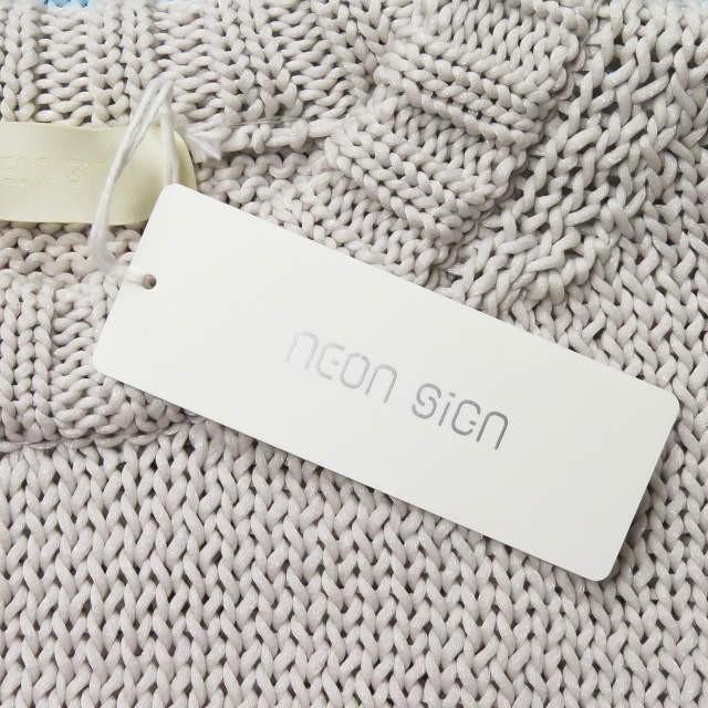 ネオンサイン NEON SIGN 日本製 RAINBOW SWEATER レインボーセーター No.1084 38 マルチカラー マルチボーダー ニット クルーネック オーバーサイズ |  | 04