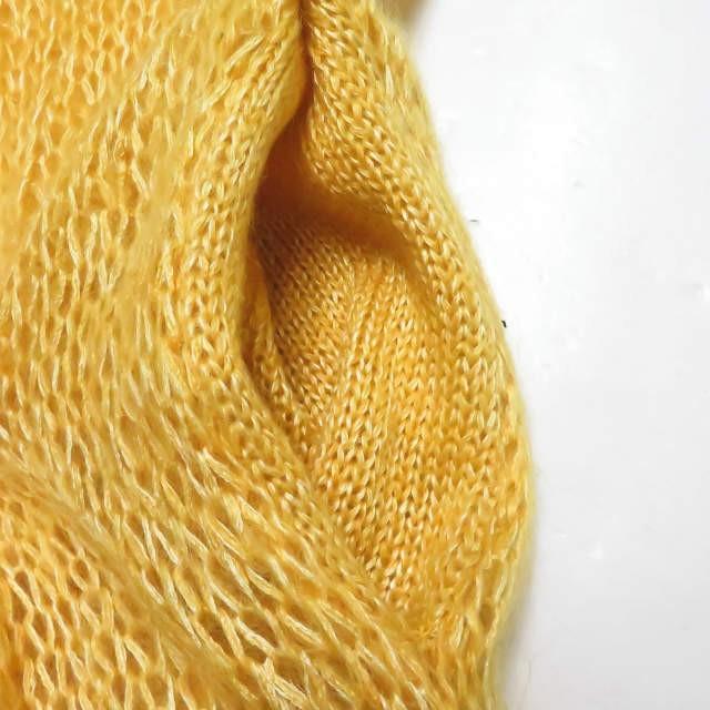 アンユーズド UNUSED ノースリーブモヘアローゲージニットワンピース US1629 0 イエロー キャミソール ロング トップス |  | 05