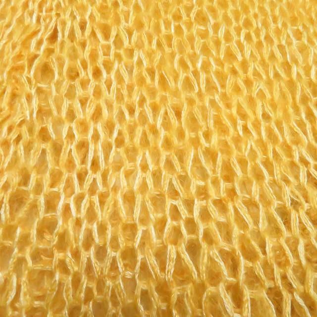 アンユーズド UNUSED ノースリーブモヘアローゲージニットワンピース US1629 0 イエロー キャミソール ロング トップス |  | 06