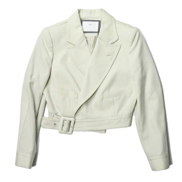 TOGA PULLA トーガ プルラ 17AW 日本製 スペンサー付きショート丈ジャケット TP72-FC232 36 オフホワイト ウール アウター ☆☆lc29032 | 