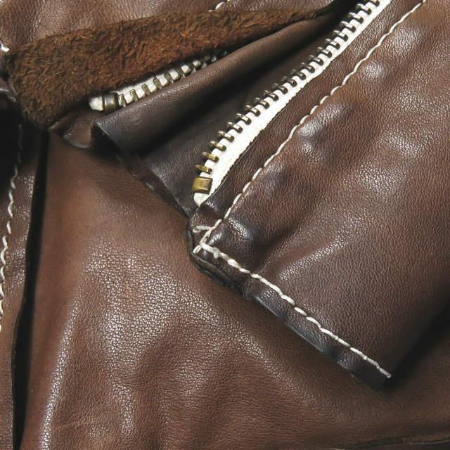 【美品】Sisii/シシ ショート シングル レザージャケット 本革 S 牛革 sisii シシ シングルライダースウォッシャブルレザージャケット 907JL