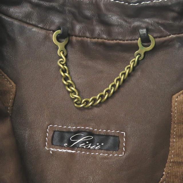 sisii シシ 日本製 カウレザーシングルライダースジャケット XXS
