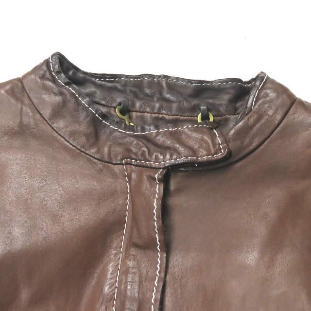 半額　sisii カウレザー シングルライダース M 牛革 日本製レディース sisii シシ 日本製 カウレザーシングルライダースジャケット XXS