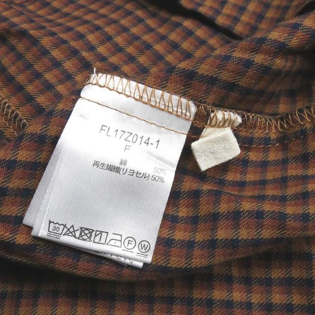 Studio Clip スタディオクリップ コットンテンセルチェックスモック Fl17z014 1 フリー ブラウン シャツ ワンピース トップス Lc Loopヤフーショッピング店 通販 Yahoo ショッピング