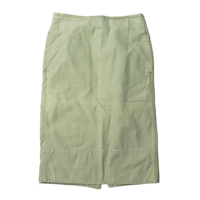 MADISON BLUE マディソンブルー 日本製 バックサテンミリタリータイトスカート 00(XS) オリーブ バックジップ ボトムス ☆☆lc29233 | 
