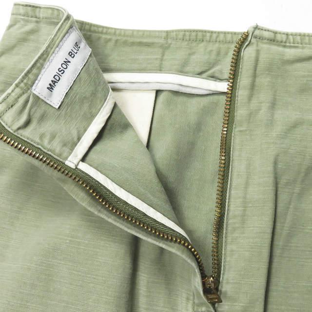 MADISON BLUE マディソンブルー 日本製 バックサテンミリタリータイトスカート 00(XS) オリーブ バックジップ ボトムス ☆☆lc29233 |  | 03