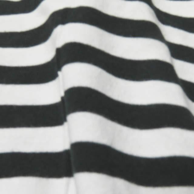 マリメッコ marimekko フィンランド製 ボーダーロングスリーブTシャツ M ホワイト/ブラック 長袖 コットン クルーネック トップス |  | 05