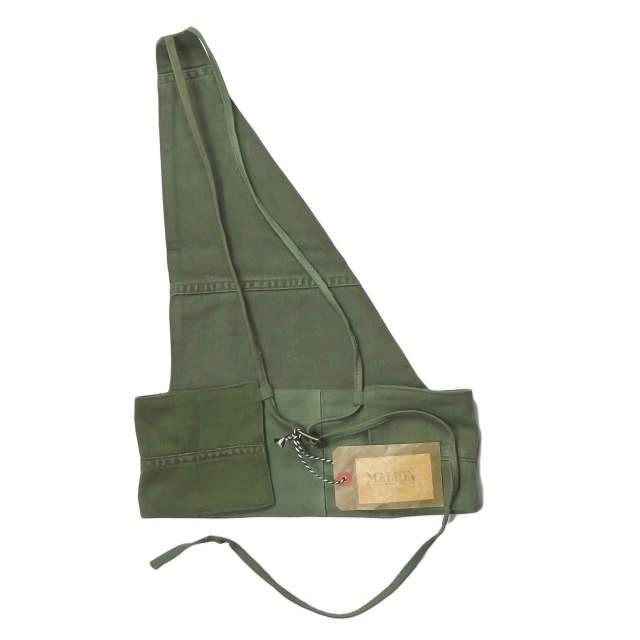 マリオンヴィンテージ MALION vintage 20SS military bag camisole ミリタリーバッグキャミソール  20SS-7-1 カーキ リメイク アシンメトリー