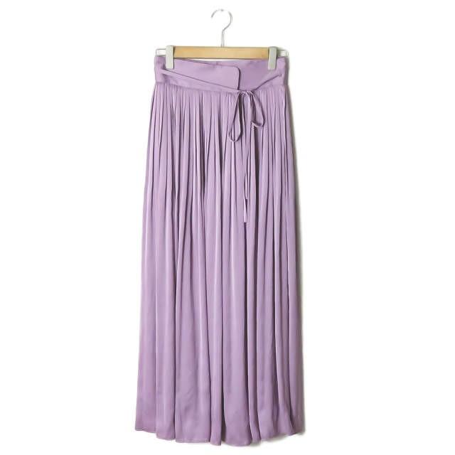 Mame Kurogouchi 薄紫 プリーツロングスカート