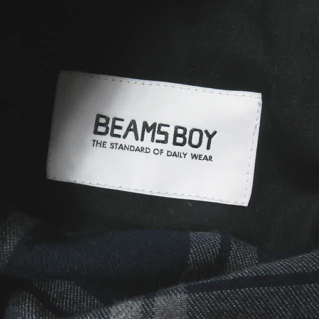 BEAMS BOY ビームスボーイ シャギーチェックキュロット 13-28-0021-286 フリー ネイビー ワイド ガウチョ パンツ ボトムス ☆☆lc29378 |  | 02