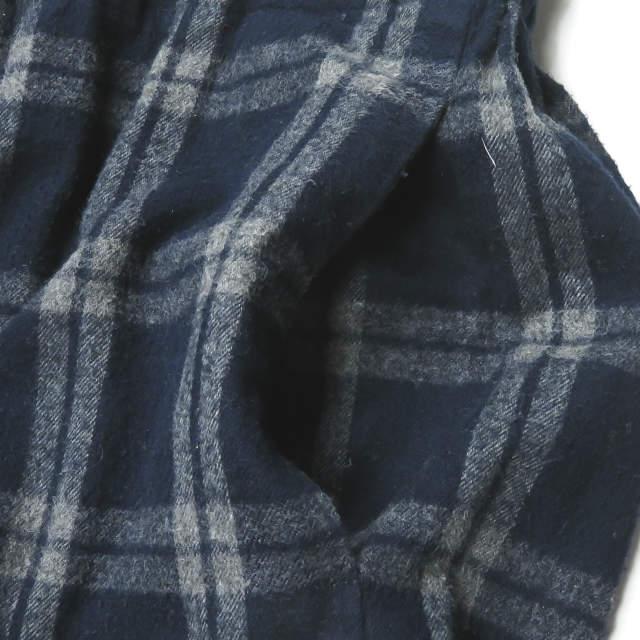 BEAMS BOY ビームスボーイ シャギーチェックキュロット 13-28-0021-286 フリー ネイビー ワイド ガウチョ パンツ ボトムス ☆☆lc29378 |  | 05