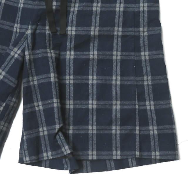 BEAMS BOY ビームスボーイ シャギーチェックキュロット 13-28-0021-286 フリー ネイビー ワイド ガウチョ パンツ ボトムス ☆☆lc29378 |  | 08