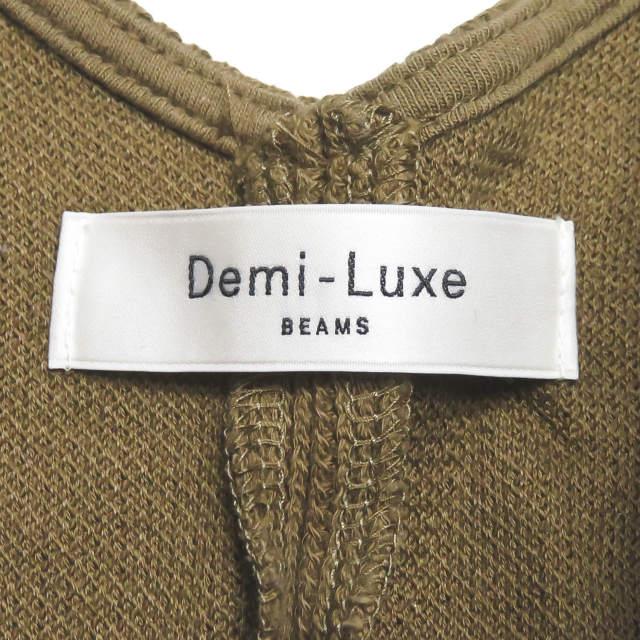 デミルクス ビームス Demi Luxe Beams 19ss 日本製 ツイストダブルフェイスワンピース 68 26 0458 444 フリー カーキ コットン ノースリーブ Lc Loopヤフーショッピング店 通販 Yahoo ショッピング