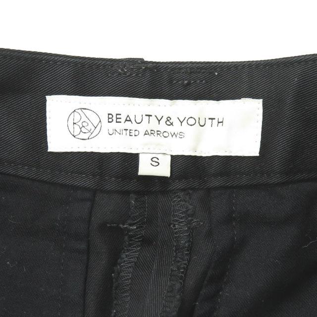 ビューティーアンドユース ユナイテッドアローズ BEAUTY&YOUTH UNITED ARROWS コットン8分丈ガウチョパンツ 1614-299-3782 S ブラック クロップド |  | 02