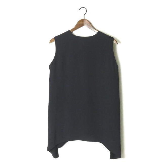エンフォルド ENFOLD 19AW エステルクロス Vアシンメトリータンクトップ 300CA330-0490 38 ダークネイビー ノースリーブ ブラウス トップス |  | 01