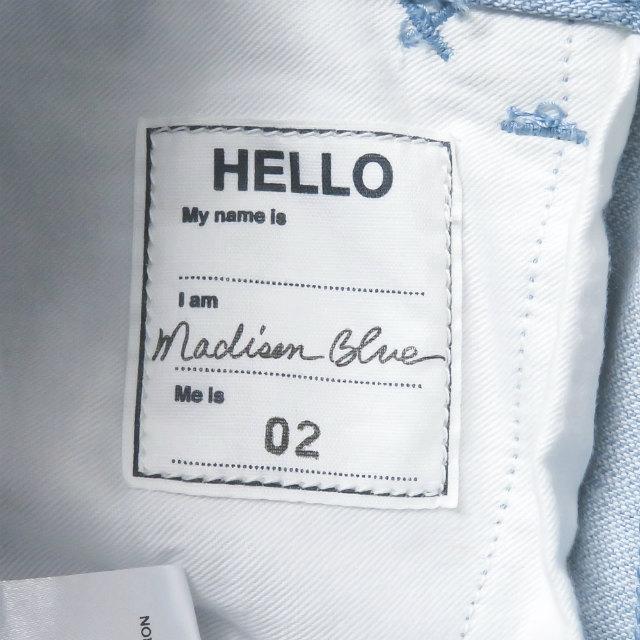 マディソンブルー MADISON BLUE 20SS 日本製 Flare Denim Pants フレアデニムパンツ MB201-3012 02 ライトブルー ジッパーフライ ブーツカット |  | 02