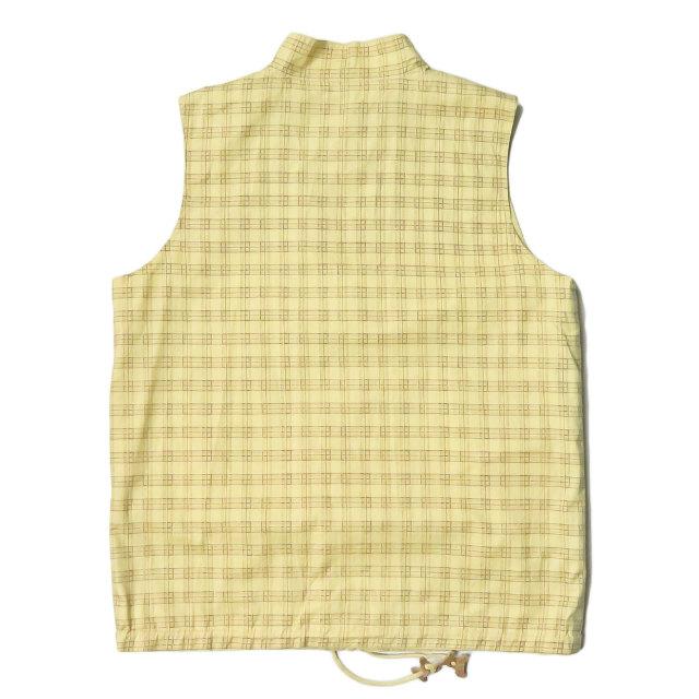 テンダーパピー TENDER PUPPY リバーシブルジップアップベスト L イエロー スタンドカラー チェック/ソリッド トップス |  | 01