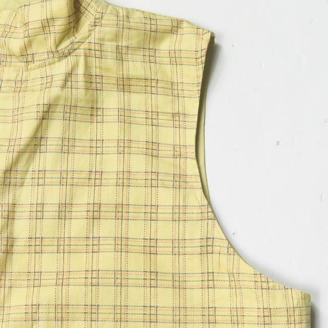 テンダーパピー TENDER PUPPY リバーシブルジップアップベスト L イエロー スタンドカラー チェック/ソリッド トップス |  | 06