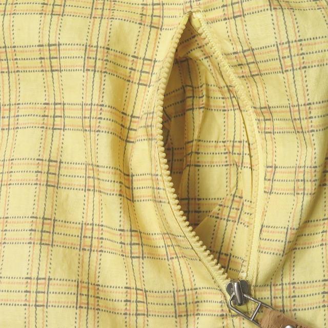 テンダーパピー TENDER PUPPY リバーシブルジップアップベスト L イエロー スタンドカラー チェック/ソリッド トップス |  | 07