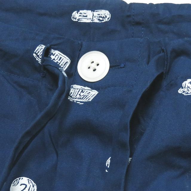 スリーピージョーンズ SLEEPY JONES プリントパジャマ パンツ S ネイビー コットン イージー 総柄 ボトムス |  | 03