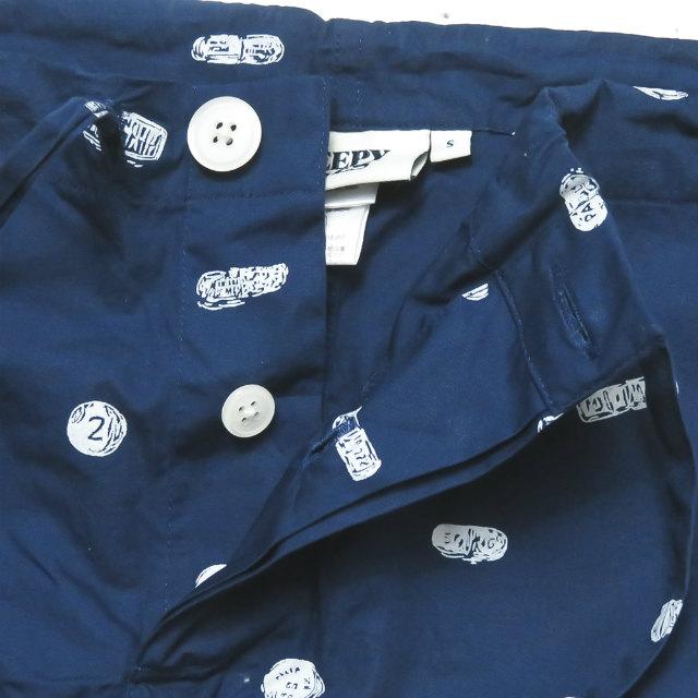 スリーピージョーンズ SLEEPY JONES プリントパジャマ パンツ S ネイビー コットン イージー 総柄 ボトムス |  | 04