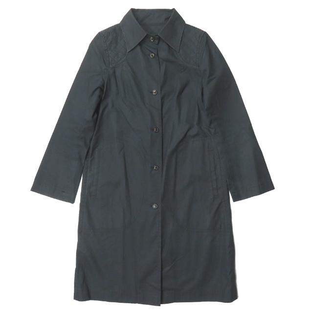 Sally SCOTT サリースコット コットンツイルステンカラーコート 57-51-6003 9AR ネイビー キルティング ステッチ アウター ☆☆lc29736 | 