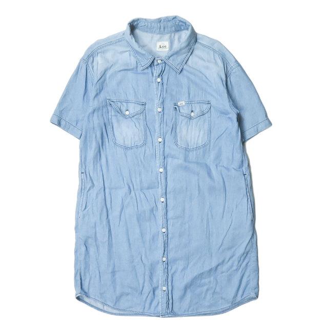 リー アーバンリサーチドアーズ Lee X Urban Research Doors Natural One Piece ナチュラルワンピース Lb9942 フリー ブルー デニム シャツ 半袖 Lc Loopヤフーショッピング店 通販 Yahoo ショッピング