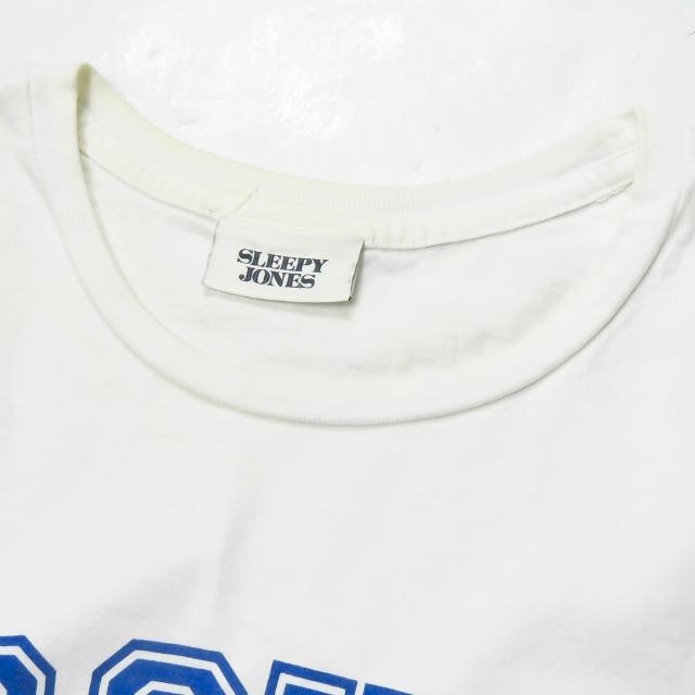 スリーピージョーンズ SLEEPY JONES アメリカ製 プリントクルーネックTシャツ XS ホワイト 半袖 コットン PROUVE トップス |  | 03