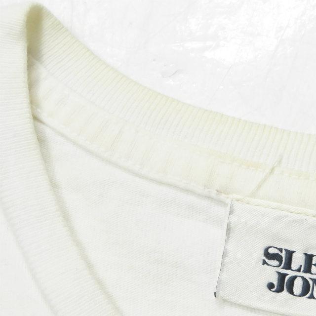 スリーピージョーンズ SLEEPY JONES アメリカ製 プリントクルーネックTシャツ XS ホワイト 半袖 コットン PROUVE トップス |  | 04