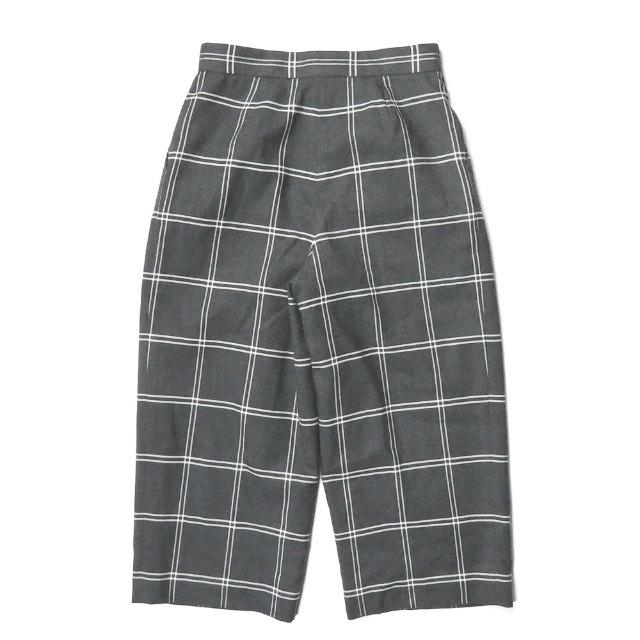 Demi-Luxe BEAMS デミルクス ビームス ウィンドウペーンワイドクロップドパンツ 68-23-0162-126 36 スラックス チェック ☆☆lc29805 |  | 01
