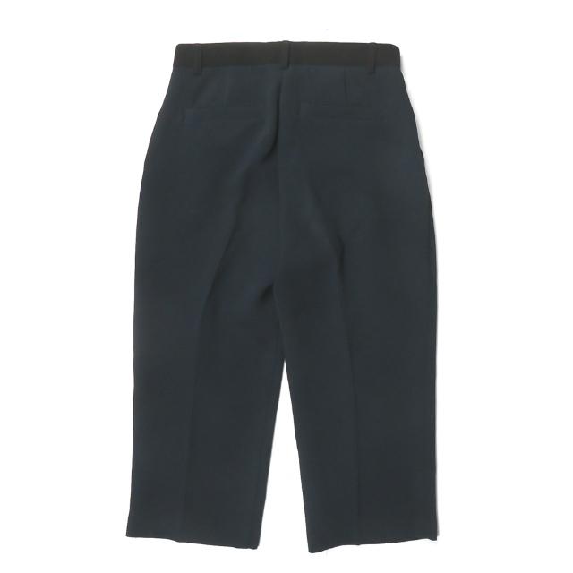 デミルクス ビームス Demi-Luxe BEAMS ウエストバイカラーインタックパンツ 68-23-0133-126 36 ネイビー ストレッチ スラックス クロップド ボトムス |  | 01