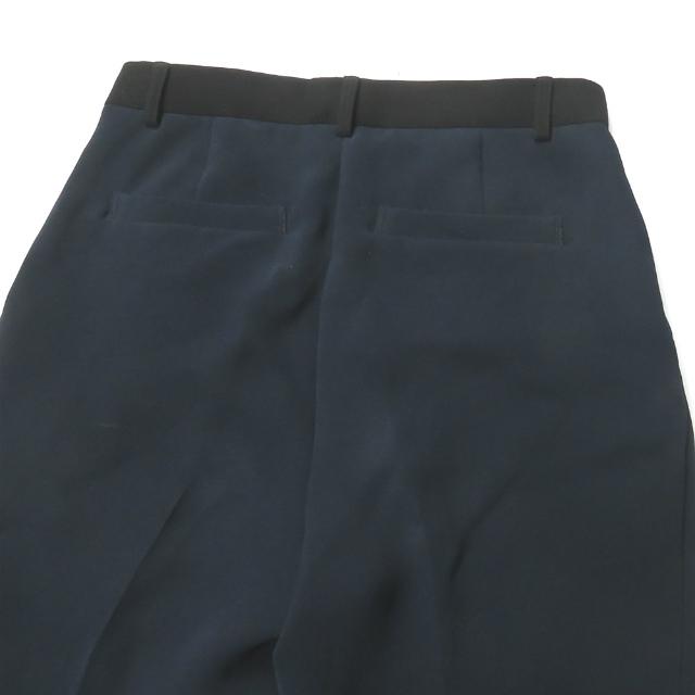 デミルクス ビームス Demi-Luxe BEAMS ウエストバイカラーインタックパンツ 68-23-0133-126 36 ネイビー ストレッチ スラックス クロップド ボトムス |  | 07