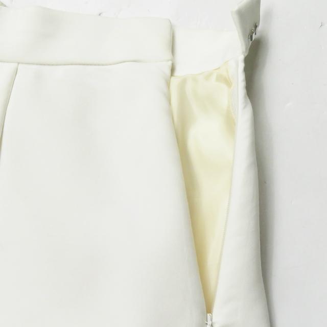 Demi-Luxe BEAMS デミルクス ビームス コットンポリエステルプリーツタックスカート 68-27-0182-489 36 ホワイト ボトムス ☆☆lc29810 |  | 03