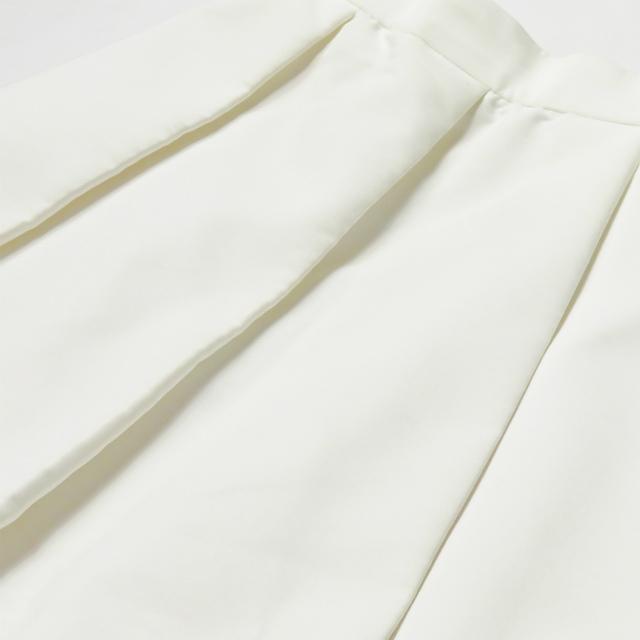 Demi-Luxe BEAMS デミルクス ビームス コットンポリエステルプリーツタックスカート 68-27-0182-489 36 ホワイト ボトムス ☆☆lc29810 |  | 05