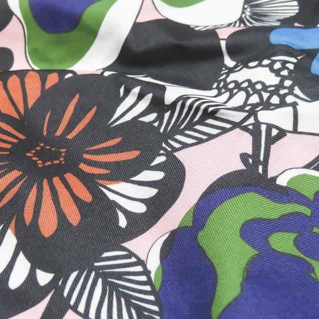 マリメッコ ユニクロ marimekko x UNIQLO 別注 KNAP SACK ナップサック ピンク リュック 巾着 花柄 テキスタイル カバン |  | 04