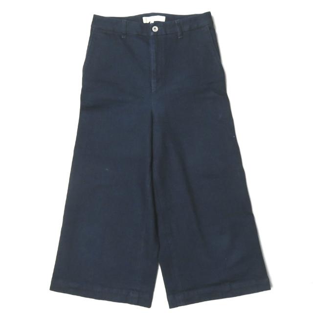 ビューティーアンドユース ユナイテッドアローズ BEAUTY&YOUTH UNITED ARROWS デニムクロップド９分丈ガウチョパンツ 1614-217-3988 M ネイビー ストレッチ | 