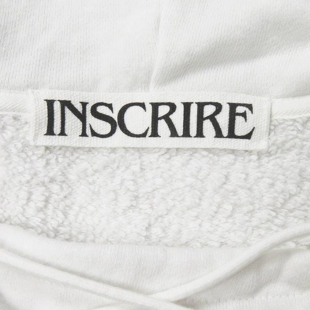 アンスクリア INSCRIRE 20SS パイル裏毛レースアッププルオーバー 